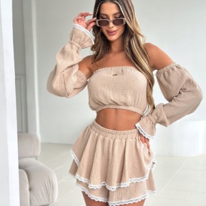 BRANDENBURG KOMPLET MUŚLINOWY BG LOVELY BEŻ M - Image 1