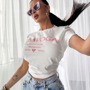 O LA VOGA BLUZKA T-SHIRT IDYLLIC ECRU M - Image 1