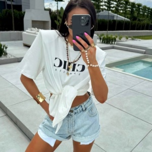 LA MILLA CHIC TSHIRT WIĄZANY BIAŁY - Image 1