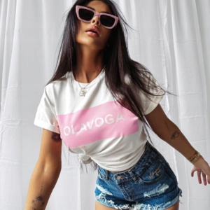 O LA VOGA BLUZKA T-SHIRT SNACK ECRU M - Image 1