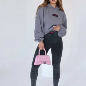 BRANDENBURG LEGGINSY Z LOGO SHAPE CIEMNOSZARE M - Image 1