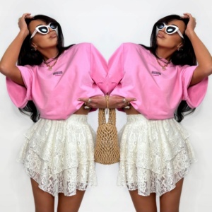 LA MILLA SPÓDNICZKO SPODENKI KORONKA BIAŁE XS/S - Image 1