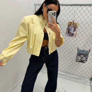 LA MILLA PREMIUM KURTKA BOMBERKA CYTRYNKA - Image 1