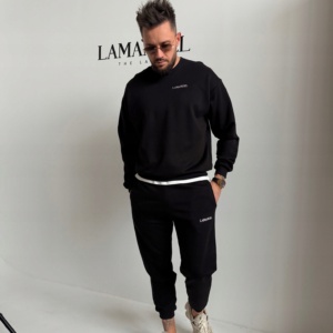 LA MANUEL DRES KOMPLET MĘSKI MEN CZARNY S/M - Image 1