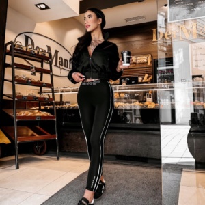 O LA VOGA DOPASOWANE LEGGINSY OLAVOGA SOFIA CZARNE S - Image 1