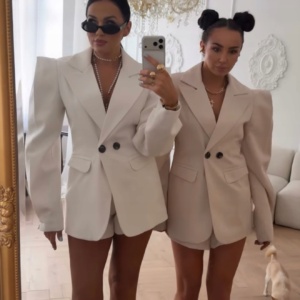 LA MILLA KOMUNIA ŻAKIET WIGILIA II MARYNARKA LAMILLA BEŻOWA XS/S - Image 1