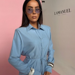 LA MANUEL KOSZULA AURA BŁĘKIT - Image 1