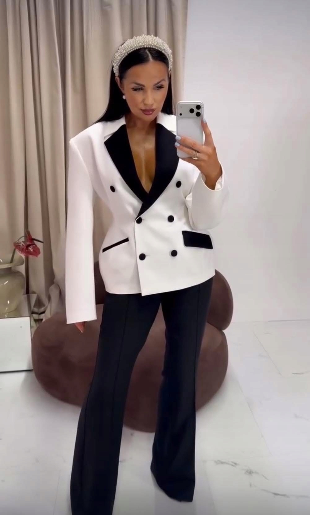 LA MILLA KOMUNIA ŻAKIET MARYNARKA KIM LAMILLA BIAŁY S - Image 1