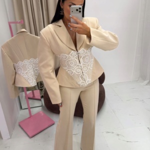 LA MILLA PREMIUM GARNITUR KOMPLET BEŻOWY KOMUNIA L - Image 1