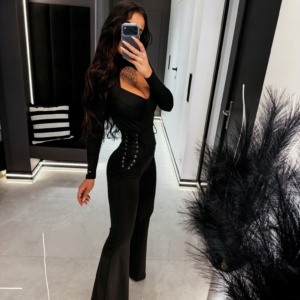 O LA VOGA DOPASOWANE DZWONY LEGGINSY OLAVOGA VEYA CZARNE XS - Image 1